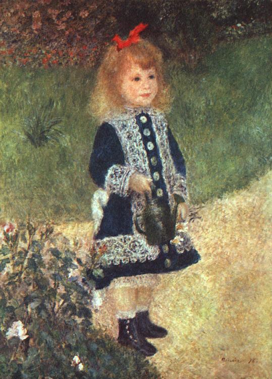 Pierre Renoir Girl and Watering Can Germany oil painting art